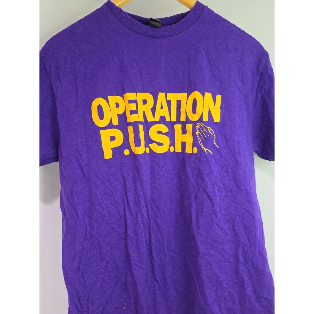 Gildan Size M Church Tshirt Short Sleeve Color Purple --- F75